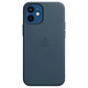 Custodia in pelle Apple con MagSafe blu baltico per iPhone 12 mini Custodia in pelle con MagSafe per Apple iPhone 12 mini