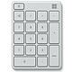 Microsoft Wireless Number Pad Blanc Pavé numérique sans fil - Bluetooth LE 5.0 - Windows 8.1/10