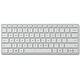 Microsoft Designer Compact Keyboard Glacier White Compact wireless keyboard - Bluetooth - multimedia features - AZERTY, French