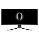 Alienware 37.5" LED - AW3821DW 3840 x 1600 pixels - 1 ms (greyscale) - 21/9 format - IPS curved panel - HDR600 - 144 Hz - G-Sync Ultimate - HDMI/DisplayPort - USB 3.0 Hub - Adjustable height - RGB - White/Black
