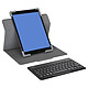 Targus Pro-Tek THZ861FR Noir Étui rotatif et antichocs universel avec clavier Bluetooth 5.0 pour tablette 9-11"