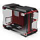 Zeaginal ZC-01M (Black/Red) Aluminium Mini Tower case with 2 tempered glass walls
