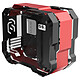 Zeaginal ZC-06M (Black/Red) Aluminium Mini Tower case with 2 tempered glass walls