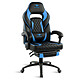 Spirit of Gamer Mustang Blue PU leather gaming chair  - Adjustable backrest 160 - Leg rests - Fixed armrests - Head/lumbar cushions - Maximum weight 120 kg