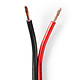 Nedis Speaker Cable 2 x 2.5 mm - 50 mtrs Loudspeaker cable 2 x 2.5 mm - 50 meters - Red/black sheath