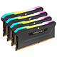 Corsair Vengeance RGB PRO SL Series 32 GB (4 x 8 GB) DDR4 3600 MHz CL18 - Negro Kit de cuatro canales de memoria RAM DDR4 PC4-28800 - CMH32GX4M4D3600C18
