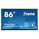 iiyama 86" LED - ProLite TE8604MIS-B1AG Écran tactile multipoint 4K UHD - 16:9 - IPS-AG - 1200:1 - 8 ms - 24/7 - HDMI/DisplayPort/USB-C - Wi-Fi - HP 2 x 16 W - Noir