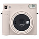 Fujifilm instax SQUARE SQ1 Blanco Tiza Cámara instantánea con modo selfie, flash y exposición automática