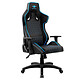 Spirit of Gamer Neon Blue PU leather gaming chair  - Adjustable backrest 160 - 1D armrests - Integrated lumbar cushion - Maximum weight 100 kg