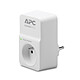 APC Essential SurgeArrest PM1W-EN Surge protector - 1 standard FR/BE 10A socket - 230V - White