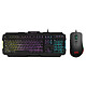 Mars Gaming Combo Duo Starter Wired keyboard/mouse set - membrane switches - 9800 dpi optical sensor - customisable RGB backlighting - AZERTY, French