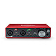 Focusrite Scarlett 2i2 3nd Gen USB-C audio interface with 2 inputs and 2 outputs