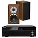 Sherwood RX-4208 Cabasse Surf MT22 Walnut 2 x 100 W Stro Amplifier-Tuner 65W Library Speaker (per pair)