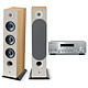 Yamaha MusicCast R-N803D Silver Focal Chora 826 Light Wood 2 x 100 W - FM DAB/DAB - Wi-Fi/Bluetooth/DLNA - AirPlay - Multiroom - YPAO Calibration Floorstanding Speakers (Pair)
