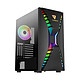 Aerocool Cronus by ThunderX3 Medium tower case with tempered glass centre and RGB backlighting in front