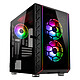 Kolink Citadel Glass SE Mini Tower case with tempered glass front and back, ARGB LED strips and 3 ARGB 120 mm fans