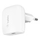 Belkin 20W USB-C Power Charger for Apple and others 20W USB-C Portable Power Charger - White