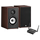 Triangle AIO Pro A50 Borea BR02 Walnut 2 x 50 Watt Stereo Amplifier with Bluetooth, Wi-Fi, Ethernet and USB 80 W Compact Library Speaker (pair)