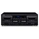 Teac W-1200 Double platine cassette avec fonction lecture/enregistrement, port USB-B, sortie casque, entrée micro et connecteurs stéréo RCA