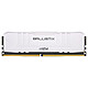 Ballistix White 8 Go DDR4 3200 MHz CL16 RAM DDR4 PC4-25600 - BL8G32C16U4W