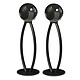 Cabasse The Pearl Akoya Black (the pair) 2 black feet Pair of wireless active speakers - 1050 Watts - Hi-Res Audio - Wi-Fi/Bluetooth/Ethernet - Multiroom - Automatic calibration - Feet included