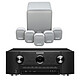 Marantz SR6015 Noir + Monitor Audio MASS 5.1 Blanc Amplificateur Home Cinema 9.2 - 110W/canal - Dolby Atmos/DTS:X - IMAX Enhanced - HDMI 8K - Upscalling 8K - HDR - Wi-Fi/Bluetooth - AirPlay 2 - Multiroom + Ensemble 5.1 avec caisson de basses filaire