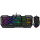 Advance GTA 250 Duo Wired mouse/keyboard set - semi-mechanical keys - 4800 dpi optical sensor - 8 buttons - RGB backlight - AZERTY, French