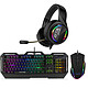 Advance GTA 250 Trio Wired mouse/keyboard/headset - semi-mechanical keys - 4800 dpi optical sensor - 8 buttons - 7.1 virtual surround sound - RGB backlight - AZERTY, French