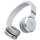 JBL LIVE 460NC White On-ear headphones - Bluetooth 5.0 - Adaptive noise reduction - Controls/Microphone - 40h battery life