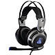 The G-Lab KORP#200 (Grey) Gamer headset - on-ear - flexible microphone - 3.5 mm jack - blue backlight - PC / Consoles / Mobile compatible