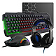 The G-Lab Combo Argon E 4 in 1 gamer kit (clear AZERTY keyboard, clear optical mouse, headset, microphone, mat)