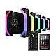 Abkoncore SP120 Spectrum Sync (5 in 1) Pack of 5 ARGB 120 mm LED fans with control box and remote control