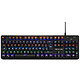 The G-Lab Keyz Carbon v3 Gaming keyboard - blue mechanical switches - 16 effects backlighting - AZERTY, French