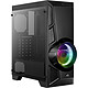 Aerocool AeroEngine Medium tower case with tempered glass side panel and RGB backlighting in front