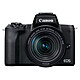 Canon EOS M50 Mark II 18-150 Noir Appareil photo hybride APS-C 24.1 MP - Vidéo 4K - Ecran LCD tactile orientable 3" - Viseur OLED - Wi-Fi/Bluetooth - Entrée micro + Objectif EF-M 18-150mm f/3.5-6.3 IS STM