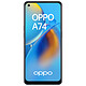 OPPO A74 4G Noir (6 Go / 128 Go) · Reconditionné Smartphone 4G-LTE Dual SIM - Snapdragon 662 8-Core 2.0 GHz - RAM 6 Go - Ecran tactile AMOLED 60 Hz 6.43" 1080 x 2400 - 128 Go - Bluetooth 5.0 - 5000 mAh - Android 11