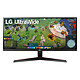 LG 29" LED - UltraWide 29WP60G 2560 x 1080 pixels - 1 ms - 21/9 - Dalle IPS - HDR10 - FreeSync - 75 Hz - HDMI/DisplayPort/USB-C - Noir/Rouge