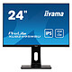 iiyama 24.1" LED - ProLite XUB2495WSU-B3 1920 x 1200 pixels - 5 ms (gris à gris) - Format 16/10 - Dalle IPS - HDMI/VGA/DisplayPort - Hub USB - Pivot - Noir