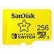 SanDisk microSDXC Nintendo Switch 256 Go Carte microSDXC 256 Go pour console Nintendo Switch / Switch Lite
