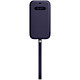 Apple iPhone 12 Pro Max Leather Sleeve with MagSafe Violet Profond Housse en cuir avec MagSafe pour iPhone 12 Pro Max