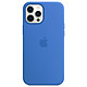 Custodia in silicone Apple con MagSafe Blue Capri Apple iPhone 12 Pro Max Custodia in silicone con MagSafe per Apple iPhone 12 Pro Max