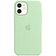 Apple Silicone Case with MagSafe Pistache Apple iPhone 12 mini Coque en silicone avec MagSafe pour Apple iPhone 12 mini