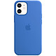 Custodia in silicone Apple con MagSafe Blue Capri Apple iPhone 12 mini Custodia in silicone con MagSafe per Apple iPhone 12 Pro mini