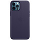Apple Leather Case with MagSafe Violet Profond Apple iPhone 12 Pro Max Coque en cuir avec MagSafe pour Apple iPhone 12 Pro Max