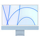 Apple iMac (2021) 24" 256 Go Bleu (MGPK3FN/A) · Reconditionné Magic Keyboard avec Touch ID Puce Apple M1 8 Go SSD 256 Go Ecran Retina 4.5K 24" Wi-Fi AX/Bluetooth Thunderbolt/USB 4 USB-C 3.1 Gigabit Ethernet Webcam macOS Big Sur