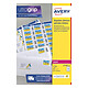 Avery Stamp Labels 33.9 x 63.5 mm, White, Laser 360 Labels / 15 Stamp Sheets 33.9 x 63.5 mm, White, Laser