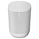 SONOS Move Blanco Altavoz inalámbrico Wi-Fi/Bluetooth 4.2 - AirPlay 2 - Calibración automática - Batería de 10 horas de duración - Impermeable (IP56) - Amazon Alexa / Google Assistant