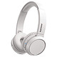 Philips H4205 Blanc Casque supra-aural sans fil - Bluetooth 5.0 - Commandes/Micro - Autonomie 29h - Design pliable