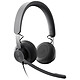 Logitech Zone Wired MSFT (Graphite) Wired headset - USB - on-ear closed - dual noise-cancelling microphone - Microsoft Teams certified