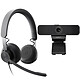 Logitech Zone Wired MSFT (Graphite) + Logitech C925e Wired headset - USB - on-ear closed - dual noise-cancelling microphone - Microsoft Teams certified + Full HD 1080p webcam